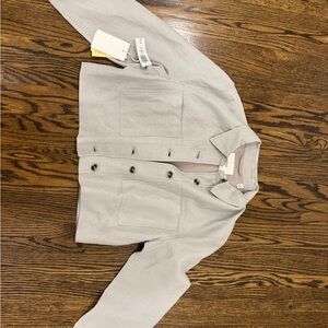 Wilfred Gray Button-Up Jacket